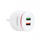 فست شارژر دو پورت + کابل Type-C ام پی بلبری (mpBLBERRI) مدل BLB-111