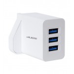 شارژر 3 پورت + کابل آیفون ام پی بلبری (mpBLBERRI) مدل BLB-128