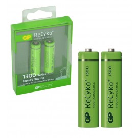 باتری قلمی اورجینال شارژی GP سری Recyko+ 1300mAh (2 تایی)