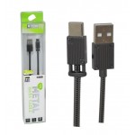 کابل Type-C فنری فلزی BAVIN طول 1 متر مدل CB-111