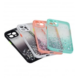 گارد ژله ای اکلیلی رنگی مناسب برای گوشی اپل مدل Iphone12 Pro Max  (بسته 4 تایی)