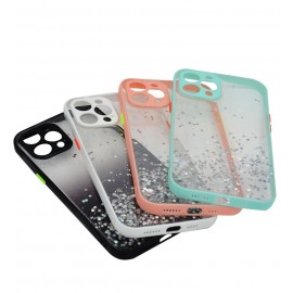 گارد ژله ای اکلیلی رنگی مناسب برای گوشی اپل مدل Iphone12 Pro   (بسته 4 تایی)