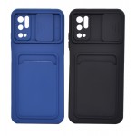 گارد (دوتایی) سیلیکونی جاکارتی دار محافظ لنزکشویی مدل  Xiaomi Poco M3 Pro