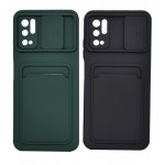 گارد (دوتایی) سیلیکونی جاکارتی دار محافظ لنزکشویی مدل  Xiaomi Poco M3 Pro