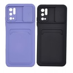 گارد (دوتایی) سیلیکونی جاکارتی دار محافظ لنزکشویی مدل  Xiaomi Poco M3 Pro