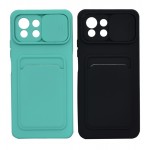 گارد (دوتایی) سیلیکونی جاکارتی دار محافظ لنزکشویی مدل  Xiaomi Mi 11 Lite