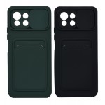 گارد (دوتایی) سیلیکونی جاکارتی دار محافظ لنزکشویی مدل  Xiaomi Mi 11 Lite