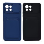 گارد (دوتایی) سیلیکونی جاکارتی دار محافظ لنزکشویی مدل  Xiaomi Mi 11 Lite