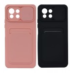 گارد (دوتایی) سیلیکونی جاکارتی دار محافظ لنزکشویی مدل  Xiaomi Mi 11 Lite