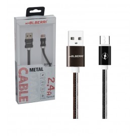 کابل اندروید فلزی طول 1 متر بلبری (Blberri) مدل BLB-094