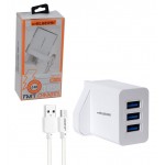 شارژر دو پورت + کابل اندروید ام پی بلبری (mpBLBERRI) مدل BLB-128