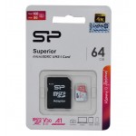 رم موبایل سیلیکون پاور (Silicon Power) مدل 64G MicroSD U3 Class10 100MB/S خشاب دار