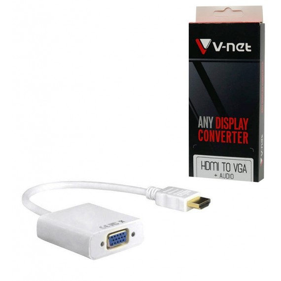 تبدیل HDMI TO VGA همراه کابل صدا V-NET