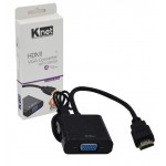 تبدیل HDMI TO VGA همراه کابل صدا K-NET