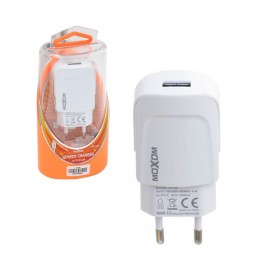 شارژر تک پورت + کابل TYPE-C موکسوم (MOXOM) مدل KH-49