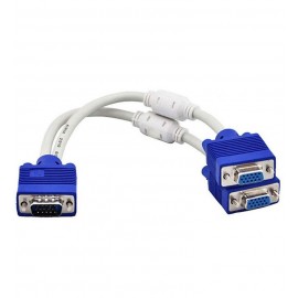 کابل 1 به 2 Vga طول 1 متر پک نایلونی