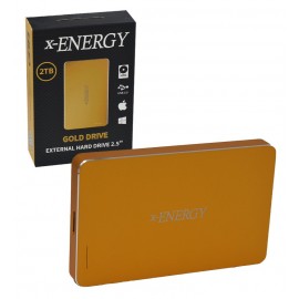 هارد اکسترنال ایکس انرژی (x-ENERGY) گلد USB 3.0 دو ترابایت