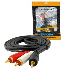 کابل 1 به 2 صدا ایفورت (EFFORT) طول 1.5 متر