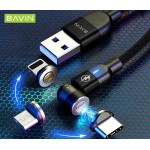 کابل Type-c اندروید و آیفون مغناطیسی باوین (BAVIN) طول 1 متر مدل CB-223