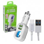 شارژر فندکی + کابل اندروید باوین (BAVIN) مدل PC285