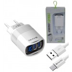شارژر دو پورت + کابل اندروید باوین (bavin) مدل PC317Y