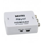 تبدیل HDMI به AV رویال (Royal) مدل MINI HDMI2AV