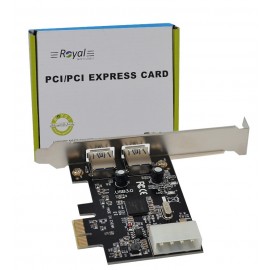 کارت PCI-E به USB3.0 دو پورت رویال (Royal) مدل RP-302