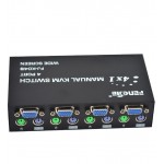 KVM سوئیچ 4 پورت دستی PS2 برند FENGJIE مدل FJ-K04 B