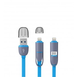 کابل دو سر اندروید آیفون فلت طول 1.5 متر