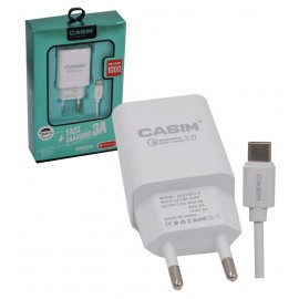 فست شارژر + کابل Type-C کاسیم (CASIM) مدل Q701