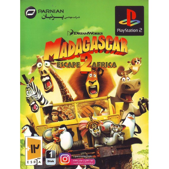 بازی پلی استیشن دو Madagascar 2 Escape Africa