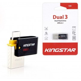 فلش کینگ استار (KingStar) مدل 64GB S30 Dual3 OTG 3.1