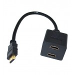 کابل تبدیل 1 به 2 HDMI طول 30 سانتی متر KAISER