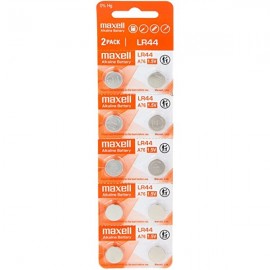 باتری Alkaline سکه ای مکسل (Maxell) مدل LR44 A76 (کارتی 10 تایی)