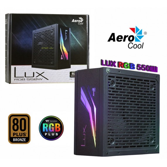 پاور کیس آیروکول (AeroCool) مدل LUX RGB 550W 80PLUSE Bronze