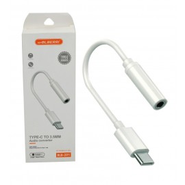 تبدیل Type-C به صدا (AUX) طول 10 سانتیمتر بلبری (BLEBERRI) مدل BLB-291