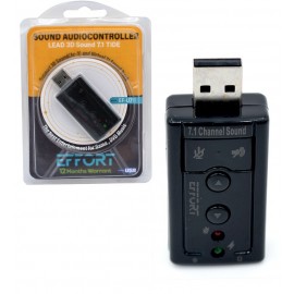 کارت صدای 7.1 کاناله USB اکسترنال ایفورت (EFFORT) مدل EF-U71
