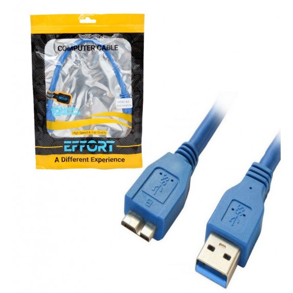 کابل هارد اکسترنال USB3.0 طول 30 سانتی متر ایفورت (EFFORT)