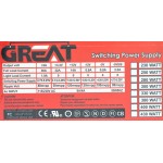 پاور کیس گریت  (GREAT) مدل  فن 12*12 280W پکدار