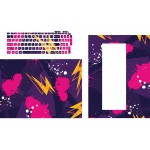 لیبل کیبورد و برچسب پشت و جلوی لپ تاپ فانتزی طرح کد 1002