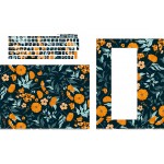لیبل کیبورد و برچسب پشت و جلوی لپ تاپ چرمی طرح Flower کد 1005