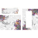 لیبل کیبورد و برچسب پشت و جلوی لپ تاپ چرمی طرح Flower کد 1005