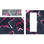 لیبل کیبورد و برچسب پشت و جلوی لپ تاپ چرمی طرح کد 1011