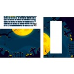لیبل کیبورد و برچسب پشت و جلوی لپ تاپ چرمی طرح Fantasy کد 1012