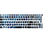 لیبل کیبورد چرمی فانتزی طرح Wave کد 110