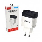 شارژر 2 پورت + کابل Type-Cلیتو (LEITU) مدلLH-8