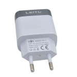 شارژر 2 پورت + کابل Type-C لیتو (LEITU) مدلLH-7