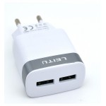 شارژر 2 پورت + کابل اندروید لیتو (LEITU) مدل LH-7
