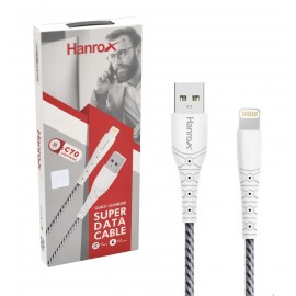 کابل آیفون (lightning) پارچه ای طول 1 متر Hanrox مدل C70