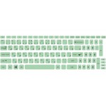 لیبل کیبورد چرمی فانتزی طرح Colorful2 کد 119